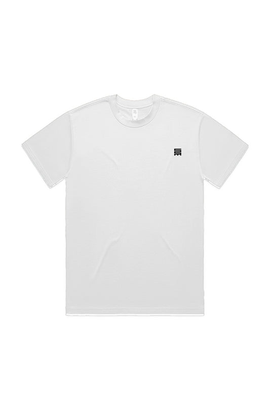 White Cotton Blend Tee